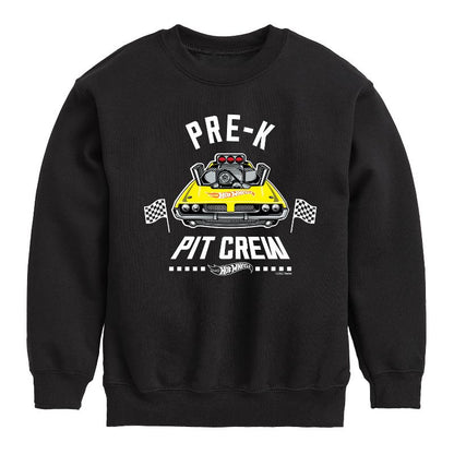 Boys' - Hot Wheels - Pit Crew Pre K Graphic Long Sleeve Fleece Sweatshirt