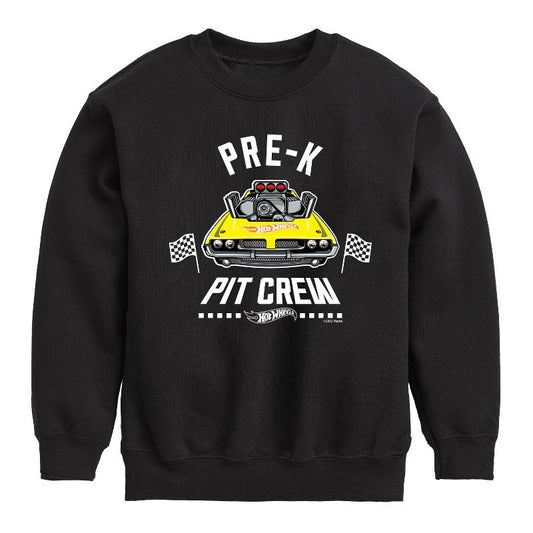Boys' - Hot Wheels - Pit Crew Pre K Graphic Long Sleeve Fleece Sweatshirt