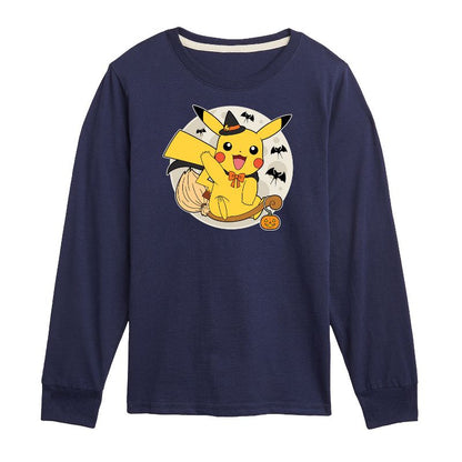 تي شيرت جرافيكي بأكمام طويلة بتصميم ساحرة القمر بيكاتشو للأولاد - بوكيمون