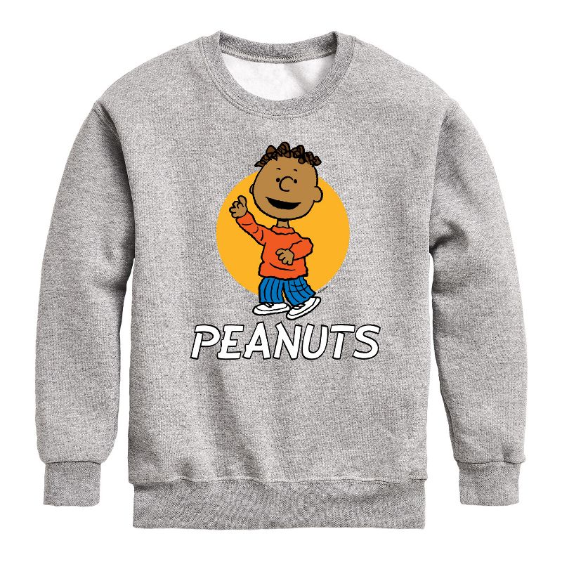 Boys' - Peanuts - Peanuts Franklin Graphic Long Sleeve Fleece Sweatshirt