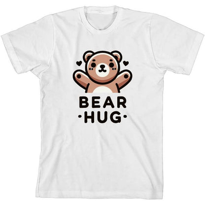 تي شيرت Bear Hug للشباب برقبة دائرية وأكمام قصيرة