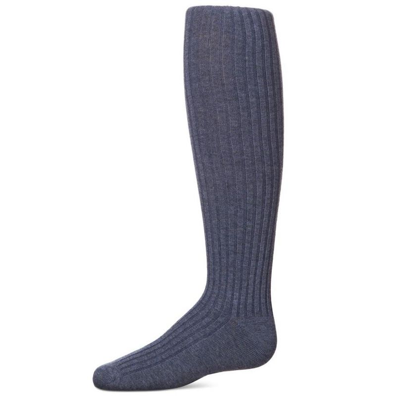 Memoi Girls Ribbed Cotton Blend Sweater Tights