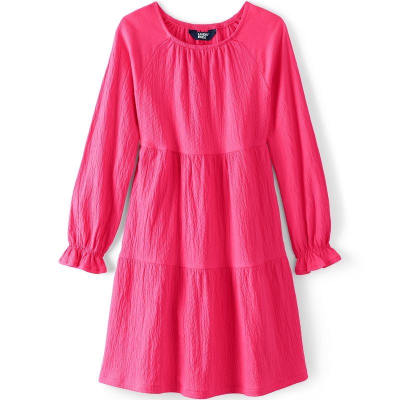 Lands' End Kids Long Sleeve Velvet Dress