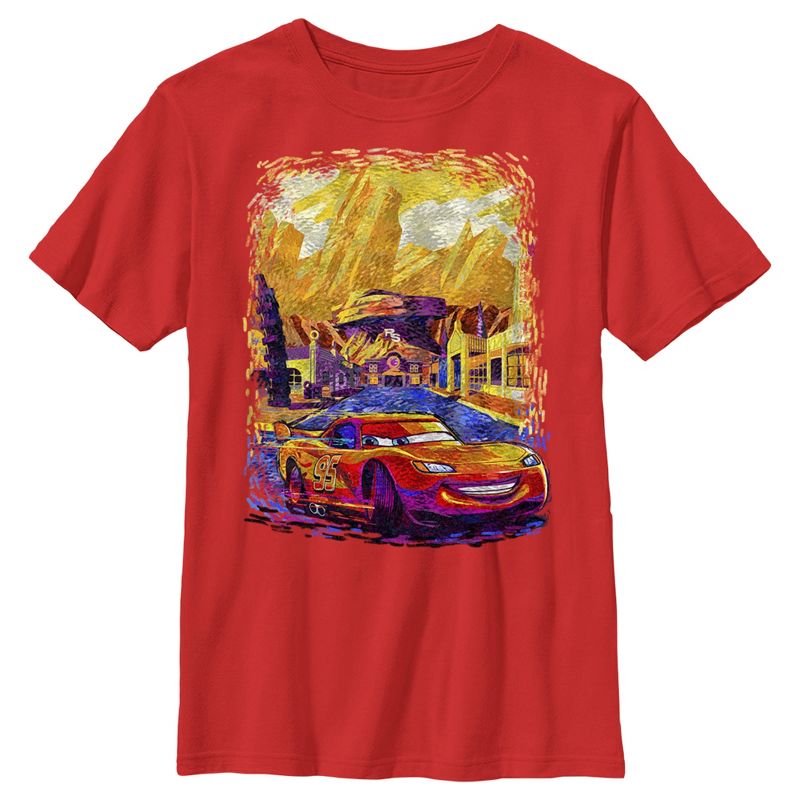 Boy's Cars Van Gogh McQueen T-Shirt