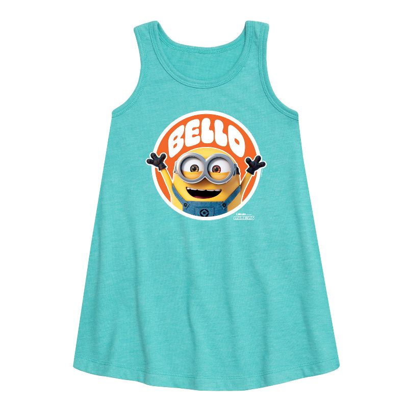 Girls' - Despicable Me Minions - Hello Bello Minion Graphic Sleeveless Aline Dress