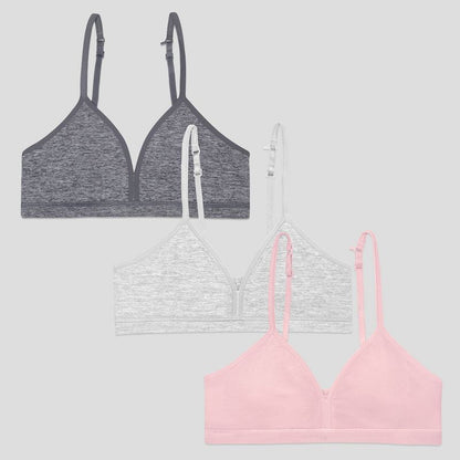 Fruit of the Loom Girls 3PK Seamless Bralette