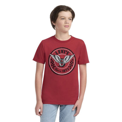 Levi's® Boys' Short Sleeve Pedal Graphic T-Shirt - Red