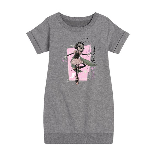 Girls' - IF Movie - Blossom Ballet Graphic Short Sleeve Fleece Dress