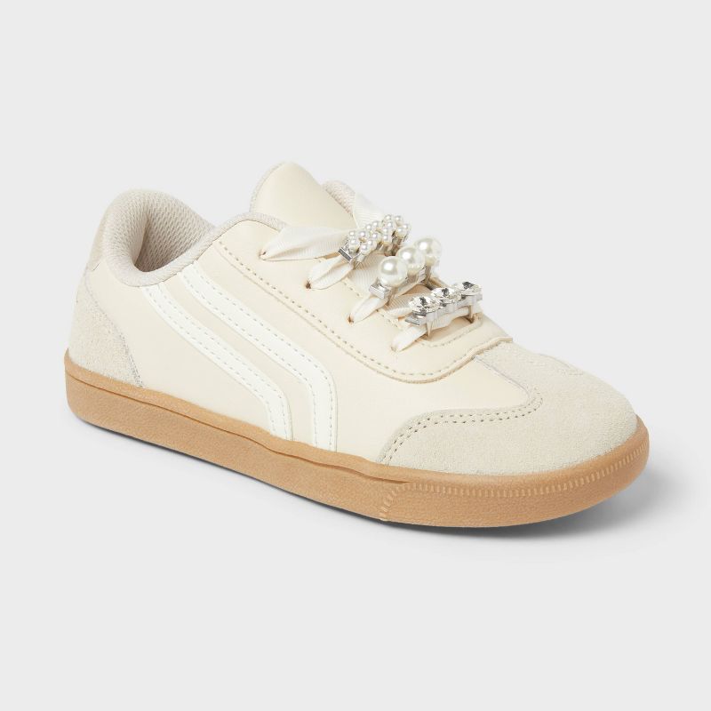 Kids' Boston Court Sneakers - Cat & Jack™ Beige
