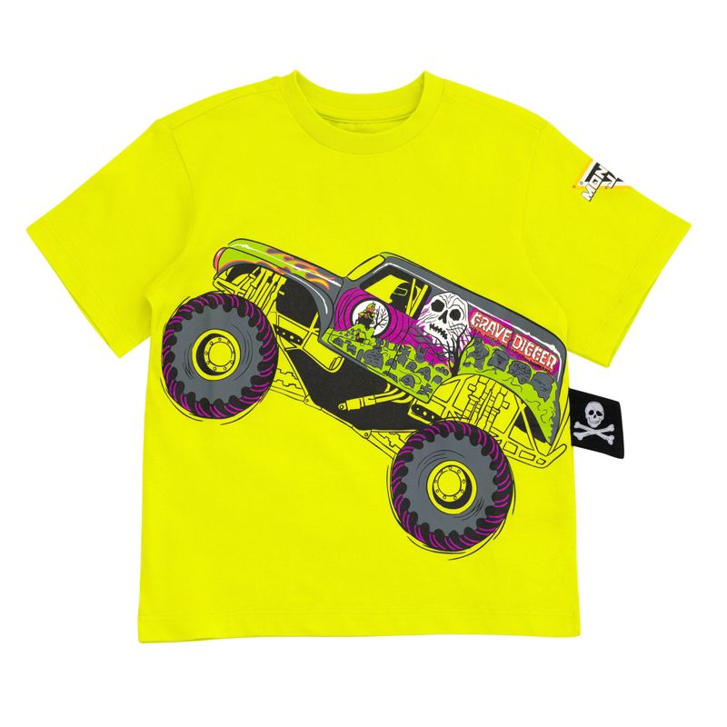 تي شيرت Monster Jam Grave Digger El Toro Loco Megalodon Truck
