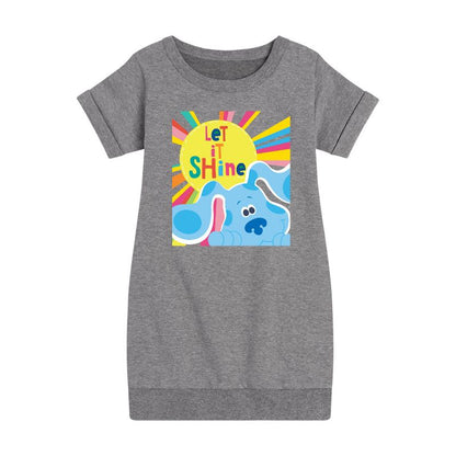 Girls' - Blue's Clues & You! - Let It Shine Graphic Short Sleeve Fleece Dress