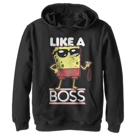 Boy's SpongeBob SquarePants Like A Boss Pull Over Hoodie