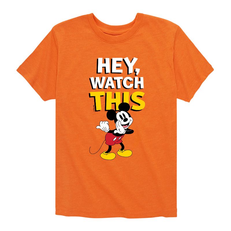Boys' - Disney - Mickey Hey, Watch This Short Sleeve Graphic T-Shirt