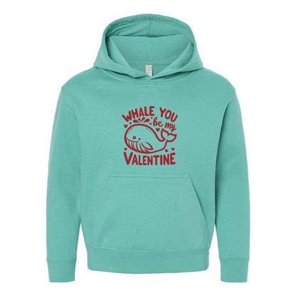 The Juniper Shop Valentine's Whale Youth Graphic Hoodie