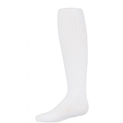 Memoi Girls Cotton Blend Cable Tights