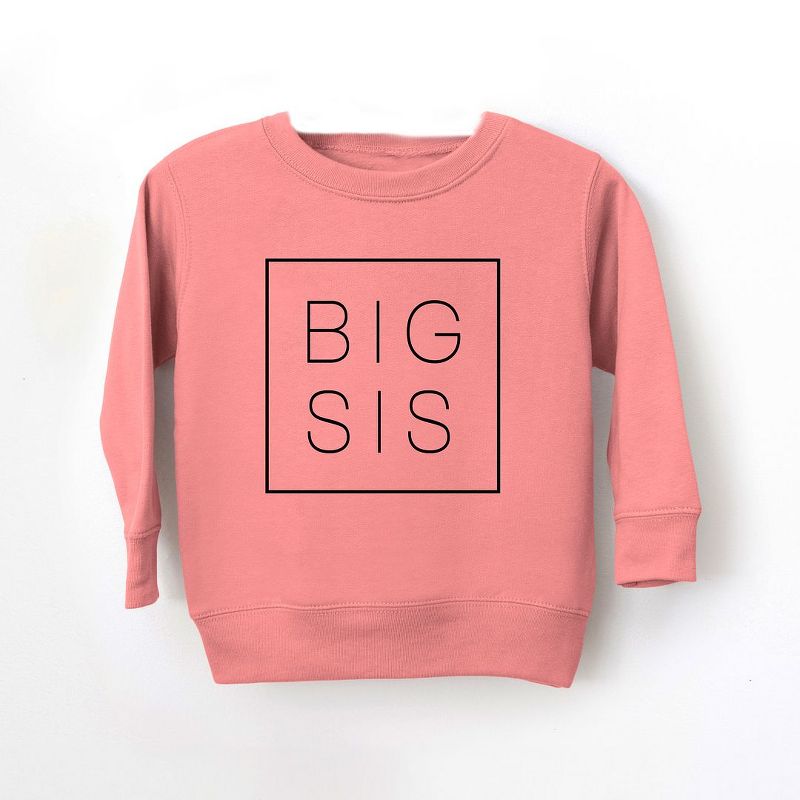 The Juniper Shop Big Sis Square Toddler Graphic Sweatshirt