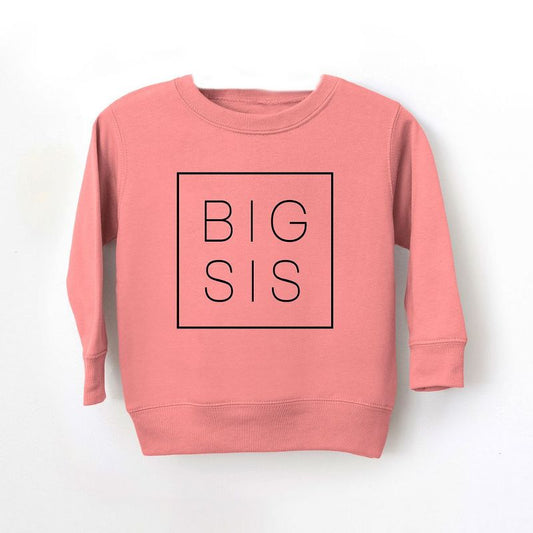 The Juniper Shop Big Sis Square Toddler Graphic Sweatshirt