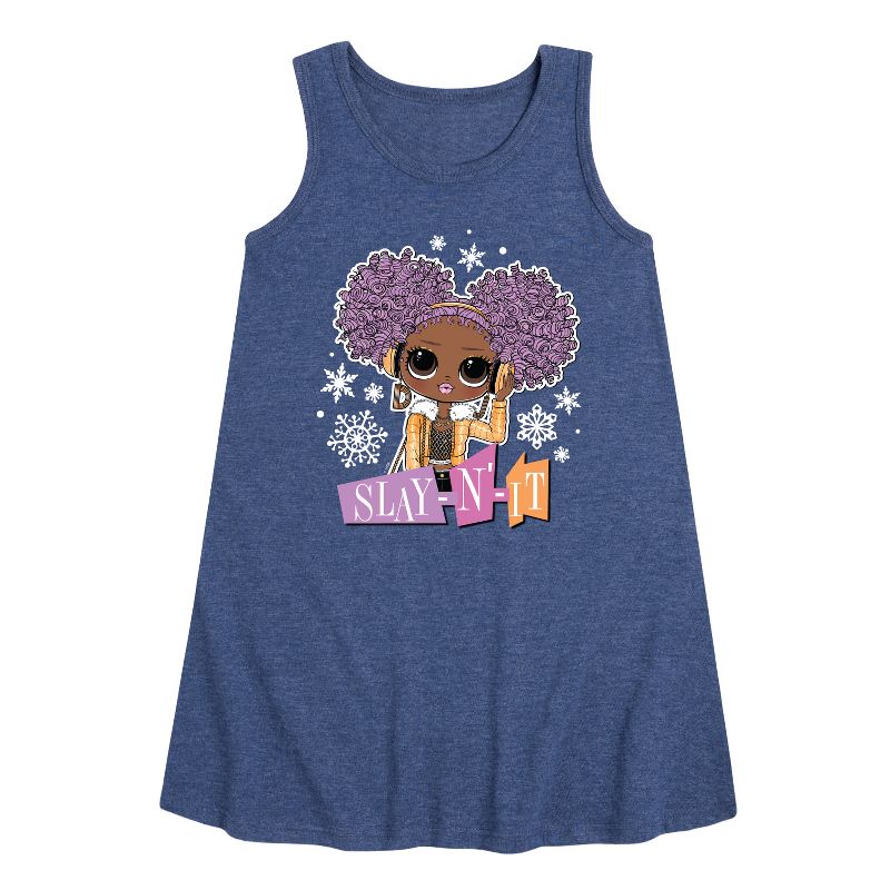 فستان بناتي من LOL Surprise! - دمى شتوية بدون أكمام برسومات جرافيكية