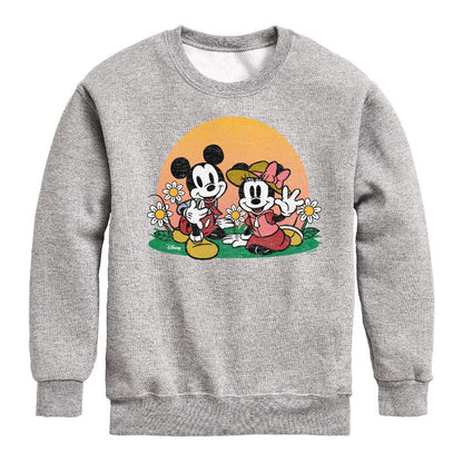 Boys' - Disney - Mickey & Friends Graphic Long Sleeve Fleece Sweatshirt
