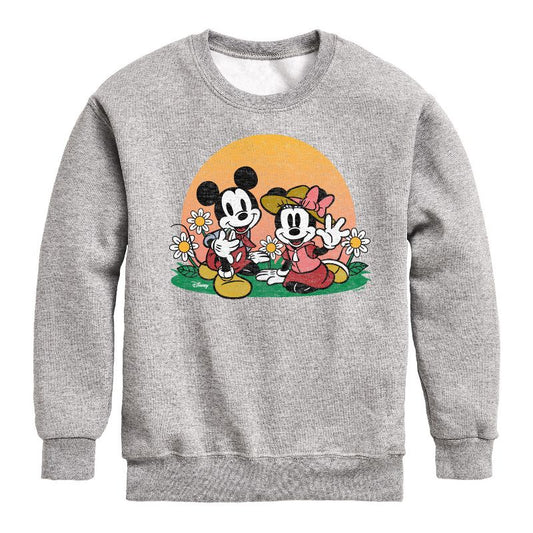 Boys' - Disney - Mickey & Friends Graphic Long Sleeve Fleece Sweatshirt