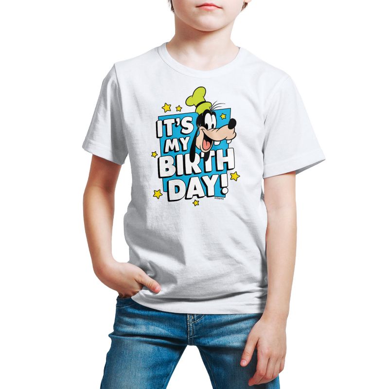 Boys' - Disney - Goofy It's My Birthday Short Sleeve Graphic T-Shirt
