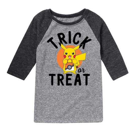 Boys' - Pokémon - Trick Or Treat Raglan Graphic T-Shirt