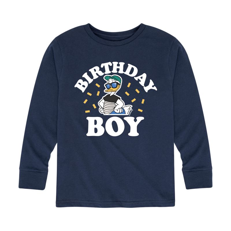 Boys' - Disney - Birthday Boy Donald Long Sleeve Graphic T-Shirt