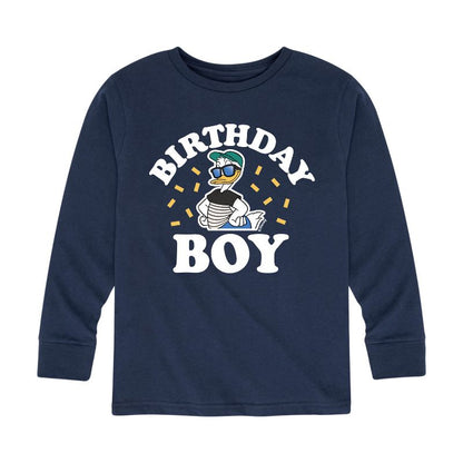 Boys' - Disney - Birthday Boy Donald Long Sleeve Graphic T-Shirt