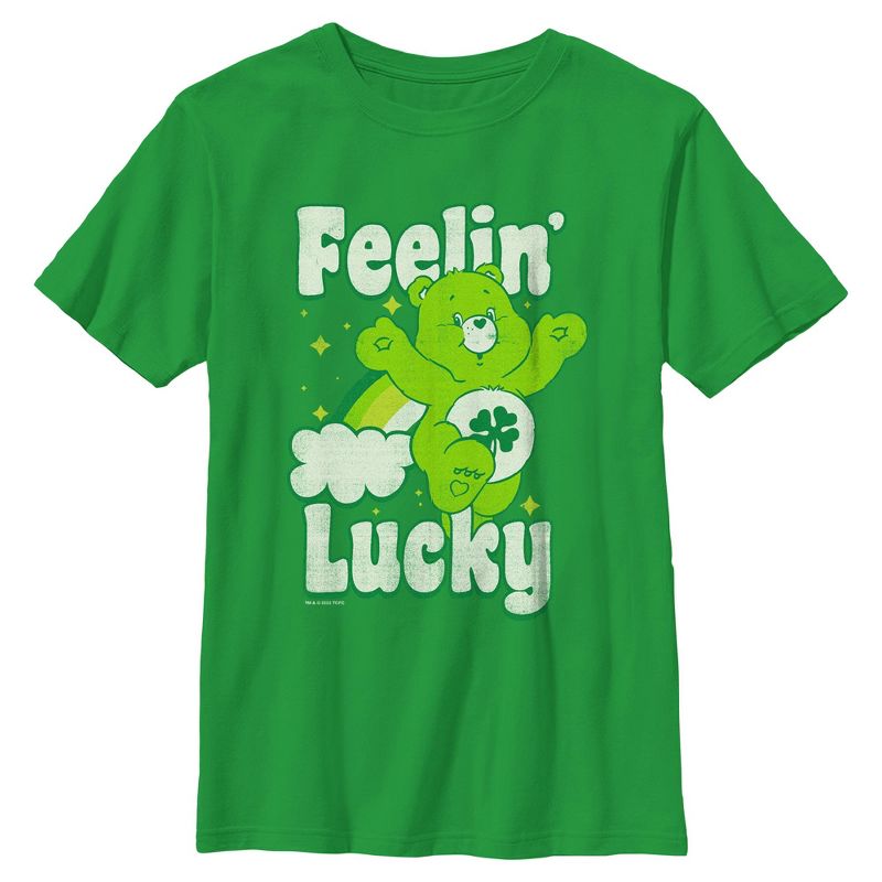 Boy's Care Bears Distressed Feelin Lucky T-Shirt