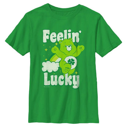 Boy's Care Bears Distressed Feelin Lucky T-Shirt