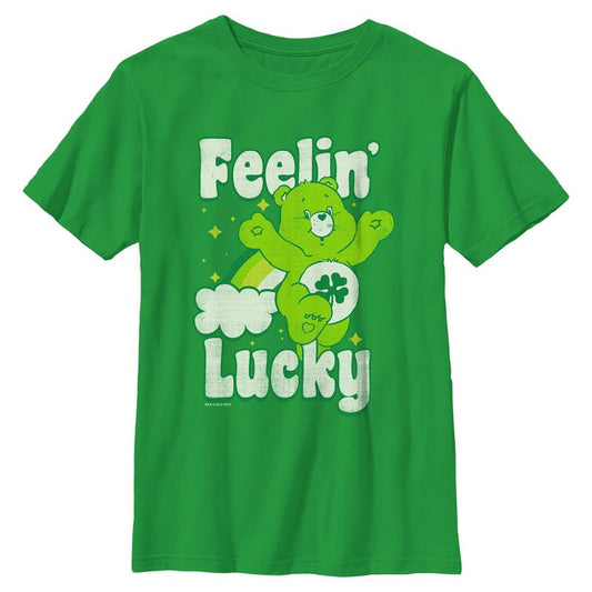 Boy's Care Bears Distressed Feelin Lucky T-Shirt