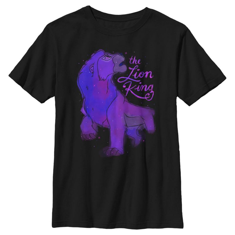 تي شيرت الأسد الملك سيمبا المرصع بالنجوم للأولاد