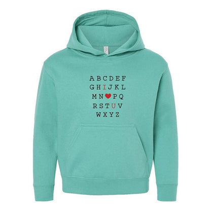 The Juniper Shop Alphabet I Love You Youth Graphic Hoodie