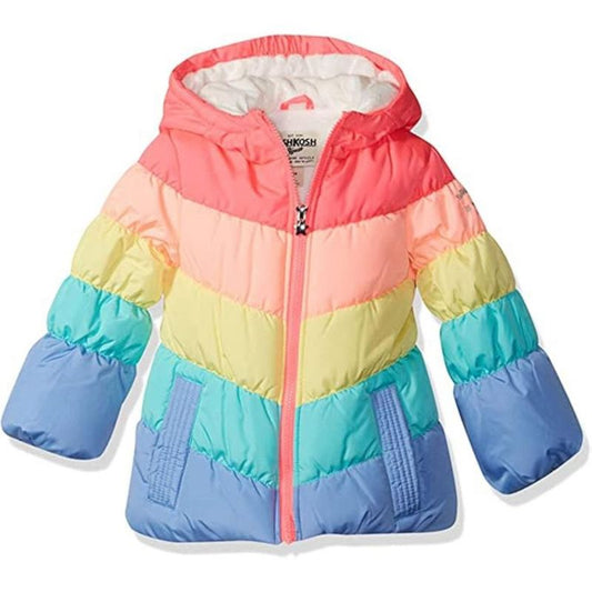 OshKosh B'Gosh Little/Big Girls' Perfect Heavyweight Color-Block Winter Coat