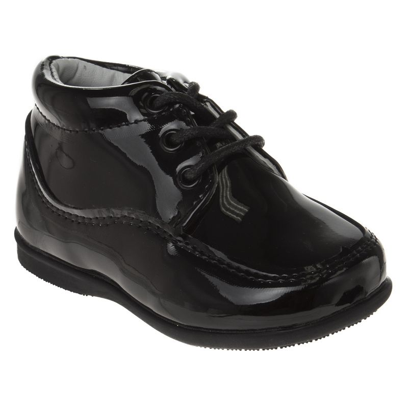 Josmo Baby Boys' Lace up First Walking Shoes - Soft and Flexible for All Day Wear-Perfect for Baptisms, Weddings, and Special Events (Infant/Toddler)
