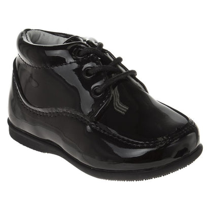 Josmo Baby Boys' Lace up First Walking Shoes - Soft and Flexible for All Day Wear-Perfect for Baptisms, Weddings, and Special Events (Infant/Toddler)