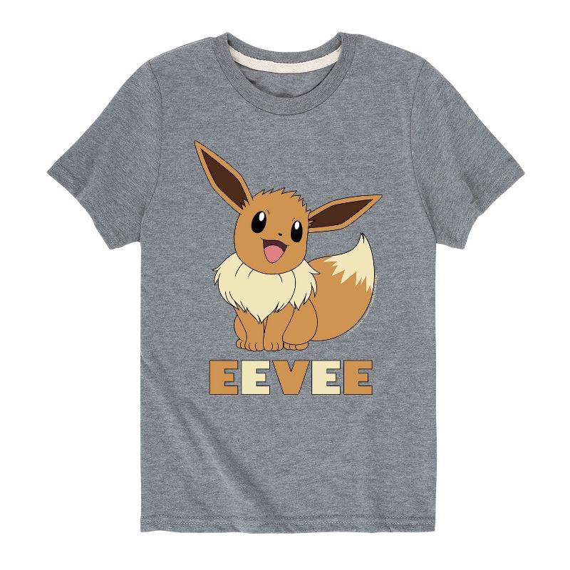 تي شيرت جرافيكي بأكمام قصيرة من بوكيمون - هابي إيفي للأولاد