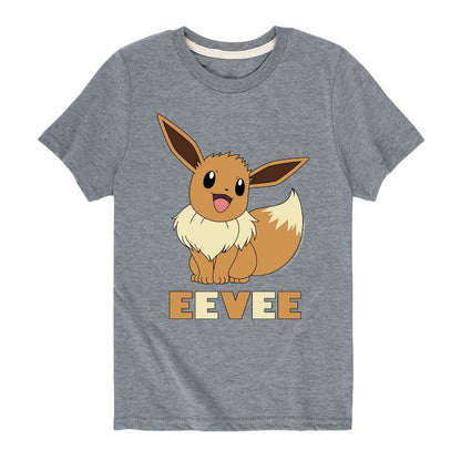 تي شيرت جرافيكي بأكمام قصيرة من بوكيمون - هابي إيفي للأولاد