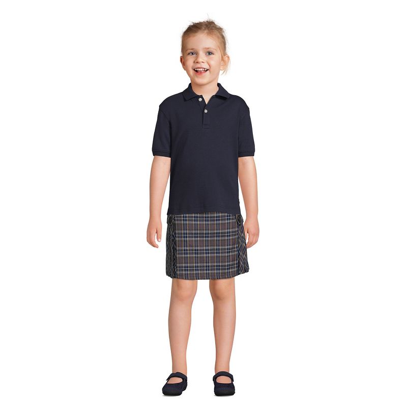 Lands' End School Uniform Kids Short Sleeve Interlock Polo Shirt