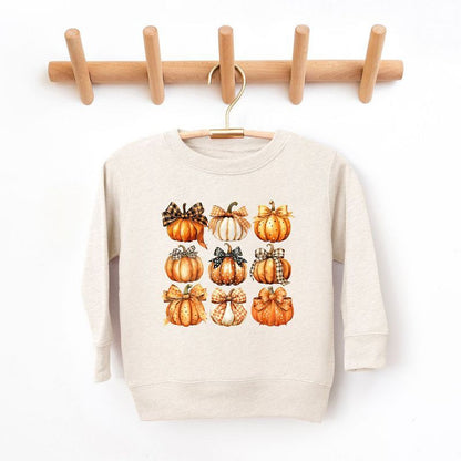سويت شيرت جرافيكي ناعم للغاية للشباب من Juniper Shop Coquette Fall Pumpkin Chart