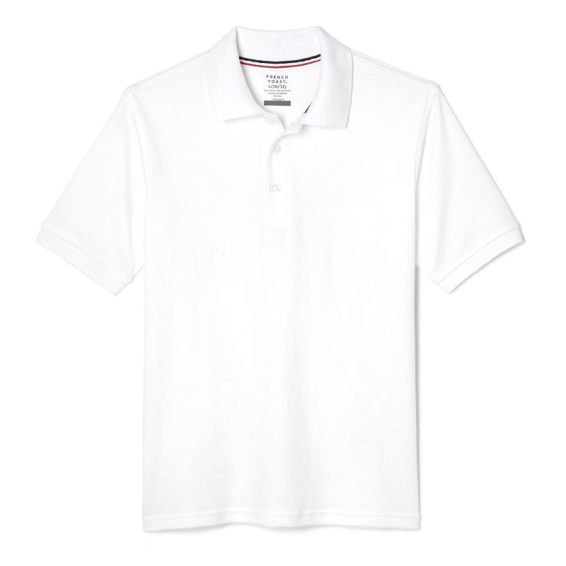 French Toast School Uniform Co-Ed Short Sleeve Interlock Polo