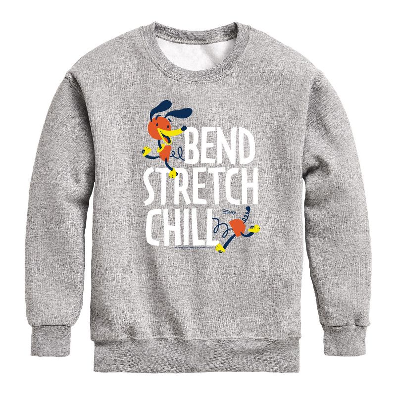 Boys' - Disney - Slinky Dog Bend Stretch Chill Graphic Long Sleeve Fleece Sweatshirt