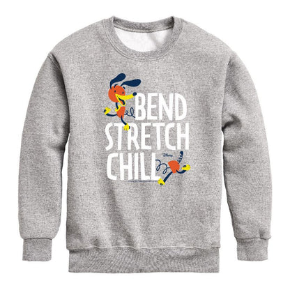 Boys' - Disney - Slinky Dog Bend Stretch Chill Graphic Long Sleeve Fleece Sweatshirt