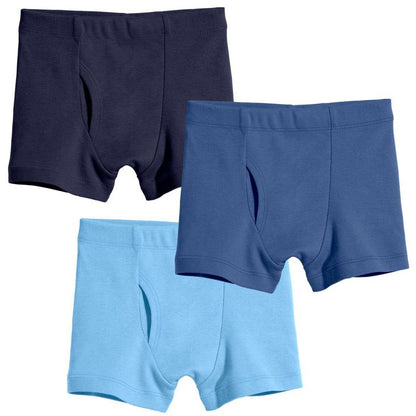 City Threads Boys 100% Organic Cotton Boxer Briefs, 3-Pack - USA-Made