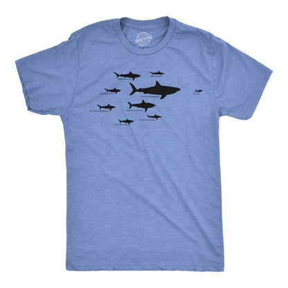 Kids' Shark Hierarchy T Shirt Funny Youth Sharks Shirt I Love Sharks Tee - Crazy Dog Youth T Shirt