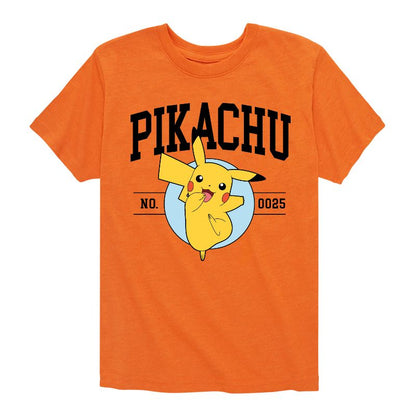 تي شيرت جرافيكي بأكمام قصيرة للأولاد - بوكيمون - بيكاتشو كوليجيت