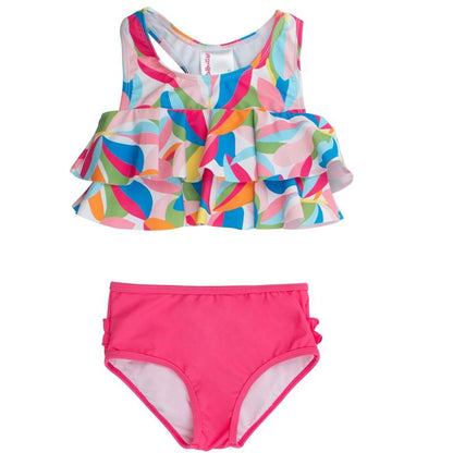RuffleButts Girls Flounce Bikini