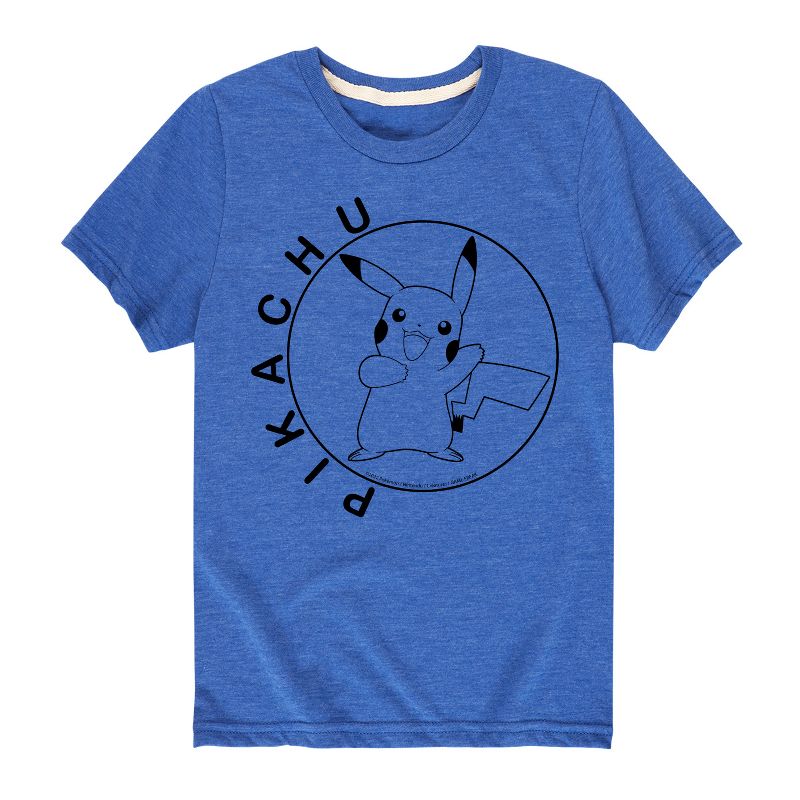 تي شيرت جرافيكي بأكمام قصيرة للأولاد - بوكيمون - هابي بيكاتشو