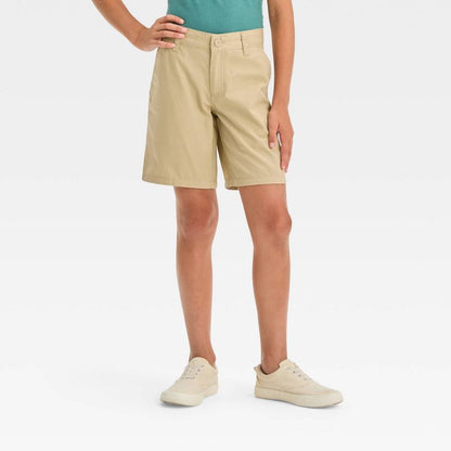 Boys' Flat Front 'At the Knee' Chino Shorts - Cat & Jack™