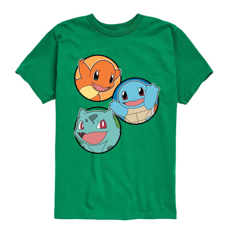 تي شيرت جرافيكي بأكمام قصيرة للأولاد - بوكيمون - تشارمندر سكويرتل بولباسور كانتو جروب